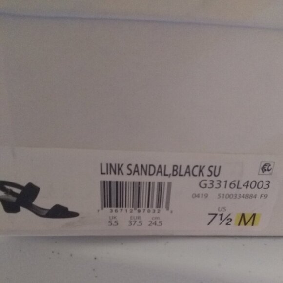 NWB Sz 7.5 ~ Diane von Furstenberg ~ Chic & Upscale Black Strappy Suede Sandals - Picture 13 of 13